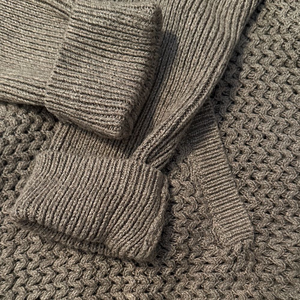 LOFT Women's Taupe Cowl Neck Sweater - Picture 4 of 4